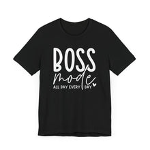 Load image into Gallery viewer, Boss Mode Unisex Jersey Tee - Motivational Short Sleeve Shirt for Entrepreneurs