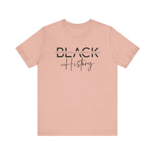 Load image into Gallery viewer, Empowering Black History Unisex Tee - Love, Pride, Joy, Excellence