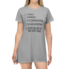 Load image into Gallery viewer, T-Shirt Dress (AOP) - Never Again
