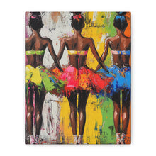 Load image into Gallery viewer, Vibrant Ballet Canvas Art, Colorful Wall Decor for Dance Lovers, Stylish Home Decor, Gift for Dancers, Ballerina Art Piece