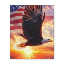 Load image into Gallery viewer, Patriotic Eagle Canvas Wall Art