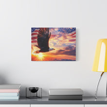 Load image into Gallery viewer, Eagle Sunset Canvas Wall Art - Patriotic Home Decor