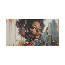 Load image into Gallery viewer, Urban Chic Canvas Art - Vibrant Female Portrait with Headphones