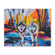 Load image into Gallery viewer, Husky Canvas Art