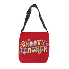 Load image into Gallery viewer, Adjustable Tote Bag (AOP) - Groovy Teacher