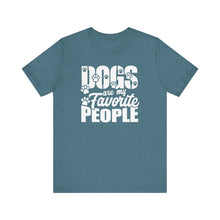 Load image into Gallery viewer, Dogs Are My Favorite People Unisex Jersey Tee