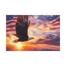 Load image into Gallery viewer, Eagle Sunset Canvas Wall Art - Patriotic Home Decor