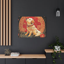 Load image into Gallery viewer, Lunar Year of the Dog Art Canvas - Stretched Wall Decor for Dog Lovers