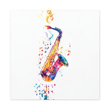 Load image into Gallery viewer, Vibrant Saxophone Canvas Wall Art - Perfect for Music Lovers