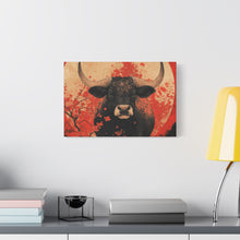 Load image into Gallery viewer, Lunar Year of the Ox - Stretched Matte Print for Home Decor