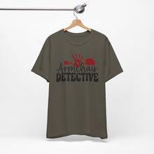 Load image into Gallery viewer, Armchair Detective Tee - Unisex Jersey Short Sleeve Shirt for Mystery Lovers