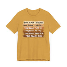 Load image into Gallery viewer, Empowerment Black Pride Tee - Unisex Jersey Short Sleeve