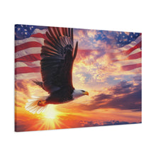 Load image into Gallery viewer, Eagle Sunset Canvas Wall Art - Patriotic Home Decor