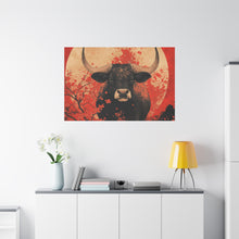 Load image into Gallery viewer, Lunar Year of the Ox - Stretched Matte Print for Home Decor