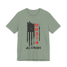 Load image into Gallery viewer, Patriotic Alumni Short Sleeve Tee - DD214 Design