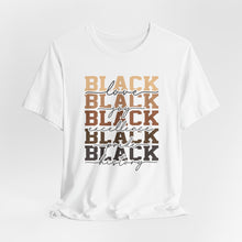 Load image into Gallery viewer, Black History Month Unisex Jersey Tee - Love and Excellence Design