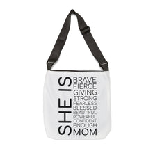 Load image into Gallery viewer, Adjustable Tote Bag (AOP) - She is