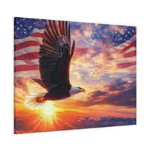 Load image into Gallery viewer, Eagle Sunset Canvas Wall Art - Patriotic Home Decor