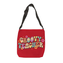 Load image into Gallery viewer, Adjustable Tote Bag (AOP) - Groovy Teacher