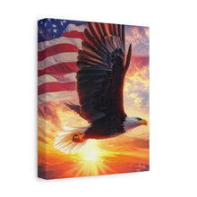 Load image into Gallery viewer, Patriotic Eagle Canvas Wall Art