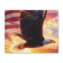 Load image into Gallery viewer, Patriotic Eagle Canvas Wall Art