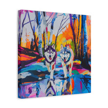 Load image into Gallery viewer, Husky Canvas Art