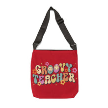 Load image into Gallery viewer, Adjustable Tote Bag (AOP) - Groovy Teacher