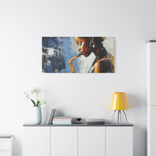 Load image into Gallery viewer, Saxophone Art Canvas, Music Lover Decor, Jazz Wall Art, Unique Gift for Musicians, Home Office Decoration, Inspirational Artwork