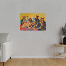 Load image into Gallery viewer, Colorful Cat Canvas Art - Vibrant Cat Portraits for Cat Lovers
