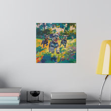 Load image into Gallery viewer, Vibrant Schnauzer Dogs Canvas Wall Art