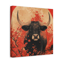 Load image into Gallery viewer, Lunar Year of the Ox - Stretched Matte Print for Home Decor