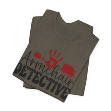 Load image into Gallery viewer, Armchair Detective Tee - Unisex Jersey Short Sleeve Shirt for Mystery Lovers