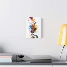 Load image into Gallery viewer, Vibrant Saxophone Art Canvas Print - Colorful Wall Decor