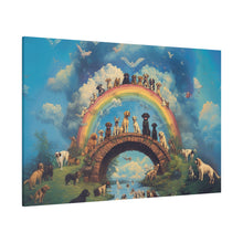 Load image into Gallery viewer, Rainbow Bridge Dog Canvas Artwork - Pet Lovers Home Decor