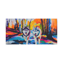 Load image into Gallery viewer, Husky Canvas Art