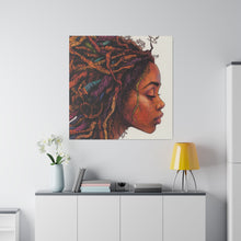 Load image into Gallery viewer, Grounded Woman of Color Matte Canvas, Stretched, 0.75"