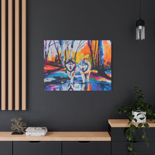 Load image into Gallery viewer, Husky Canvas Art