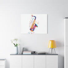 Load image into Gallery viewer, Vibrant Saxophone Canvas Wall Art - Perfect for Music Lovers