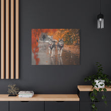 Load image into Gallery viewer, Husky Wall Art Canvas - Autumn Vibes Home Decor