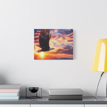 Load image into Gallery viewer, Eagle Sunset Canvas Wall Art - Patriotic Home Decor