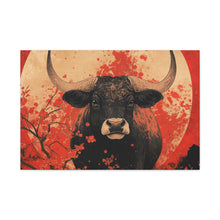 Load image into Gallery viewer, Lunar Year of the Ox - Stretched Matte Print for Home Decor