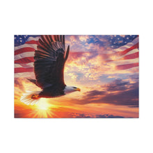 Load image into Gallery viewer, Eagle Sunset Canvas Wall Art - Patriotic Home Decor