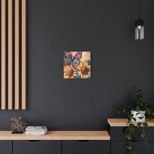 Load image into Gallery viewer, Colorful Butterfly and Sunflowers Canvas Art, Nature Wall Decor, Flower Artwork, Gift for Home, Boho Decor, Vibrant Art Print