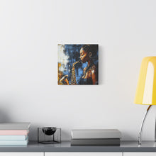 Load image into Gallery viewer, Saxophone Art Canvas, Jazz Decor, Music Lover Gift, Home Wall Art, Portrait Painting, Modern Artwork, Unique Gift Idea