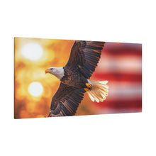 Load image into Gallery viewer, Eagle in Flight Canvas Art - 12x12 Stretched Wall Decor