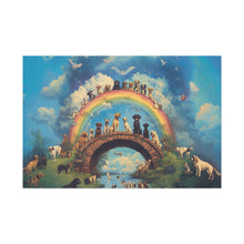 Load image into Gallery viewer, Rainbow Bridge Dog Canvas Artwork - Pet Lovers Home Decor