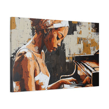 Load image into Gallery viewer, Artistic Piano Canvas, Wall Art, Music Lover Gift, Home Decor, Jazz Wall Art, Unique Artwork