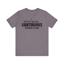 Load image into Gallery viewer, Motivational Short Sleeve Tee - Invest In Yourself, Continuous Growth Is Key