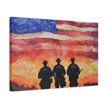 Load image into Gallery viewer, Inspirational Police Wall Art Canvas - Support Our Heroes