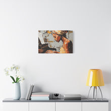 Load image into Gallery viewer, Piano Art Canvas Wall Decor, Inspirational Home Art, Music Lover Gift, Black Woman Artwork, Modern Art Print